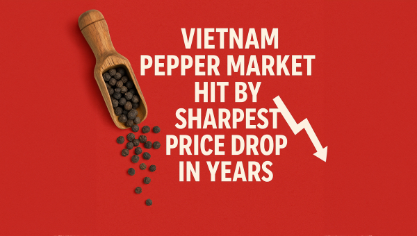 Vietnam Pepper Market Hit by Sharpest Price Drop in Years